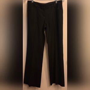 EUC Thalian black mid-rise, hook + bar & zip closure, pleated, tailored pants
